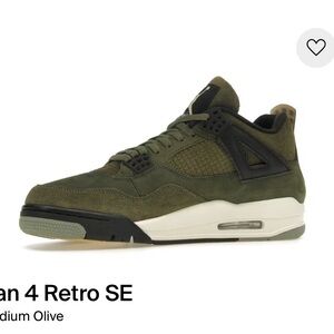 Jordan 4 Retro SE Medium Olive Sneakers